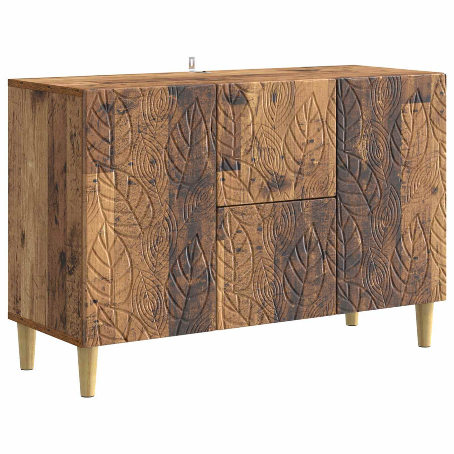 Dressoir Oud hout 89 x 34,5 x 60 cm Bewerkt hout