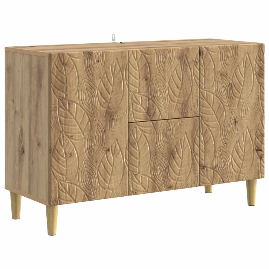 Dressoir Artisanaal eiken 89 x 34,5 x 60 cm Bewerkt hout