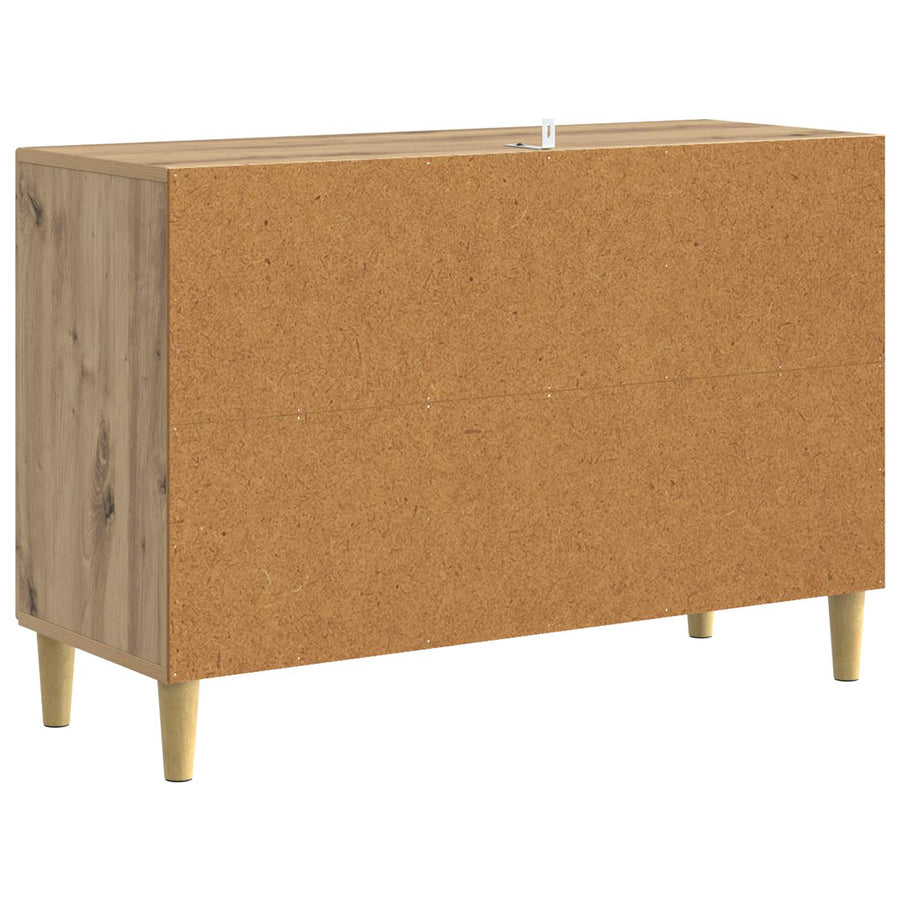 Dressoir Artisanaal eiken 89 x 34,5 x 60 cm Bewerkt hout