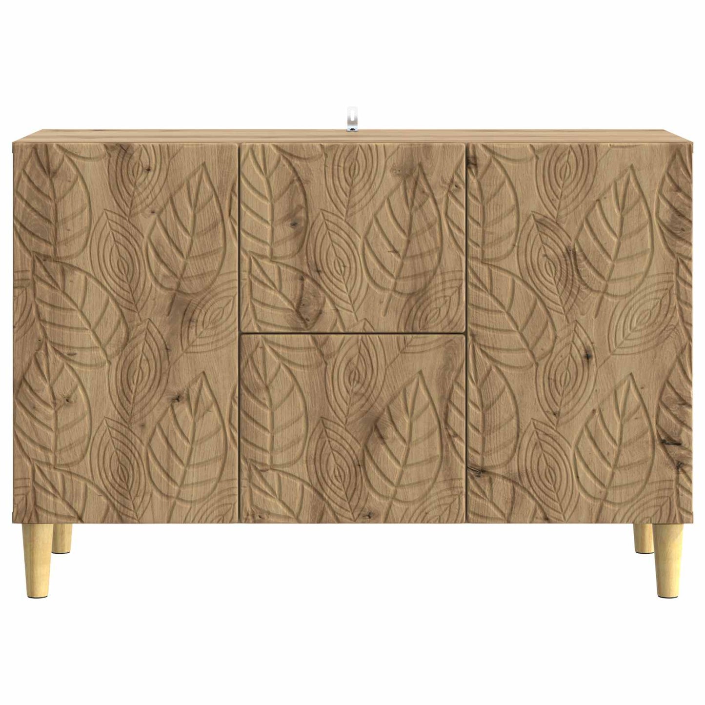 Dressoir Artisanaal eiken 89 x 34,5 x 60 cm Bewerkt hout