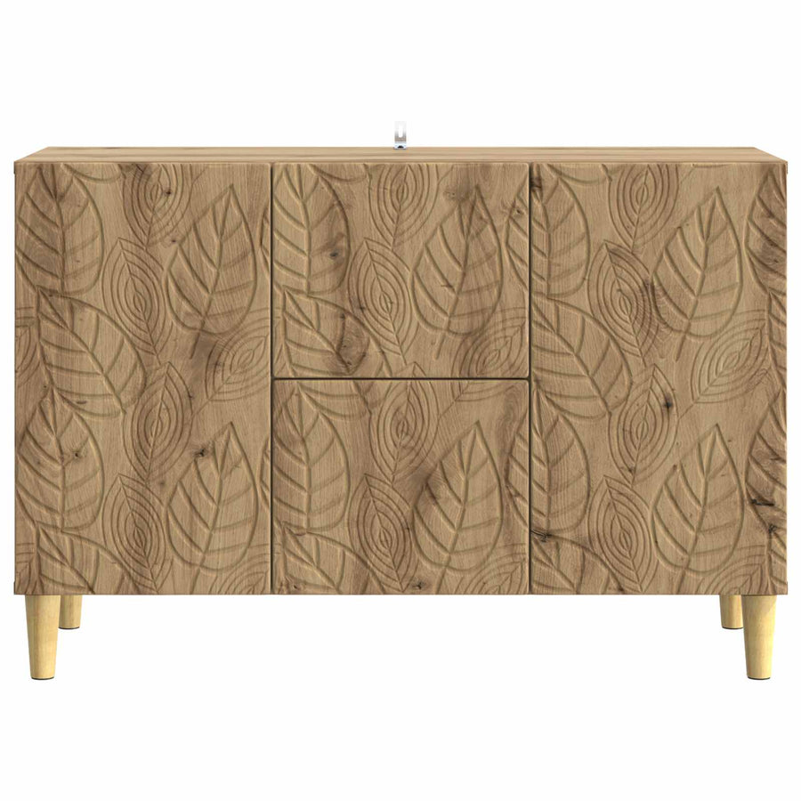 Dressoir Artisanaal eiken 89 x 34,5 x 60 cm Bewerkt hout
