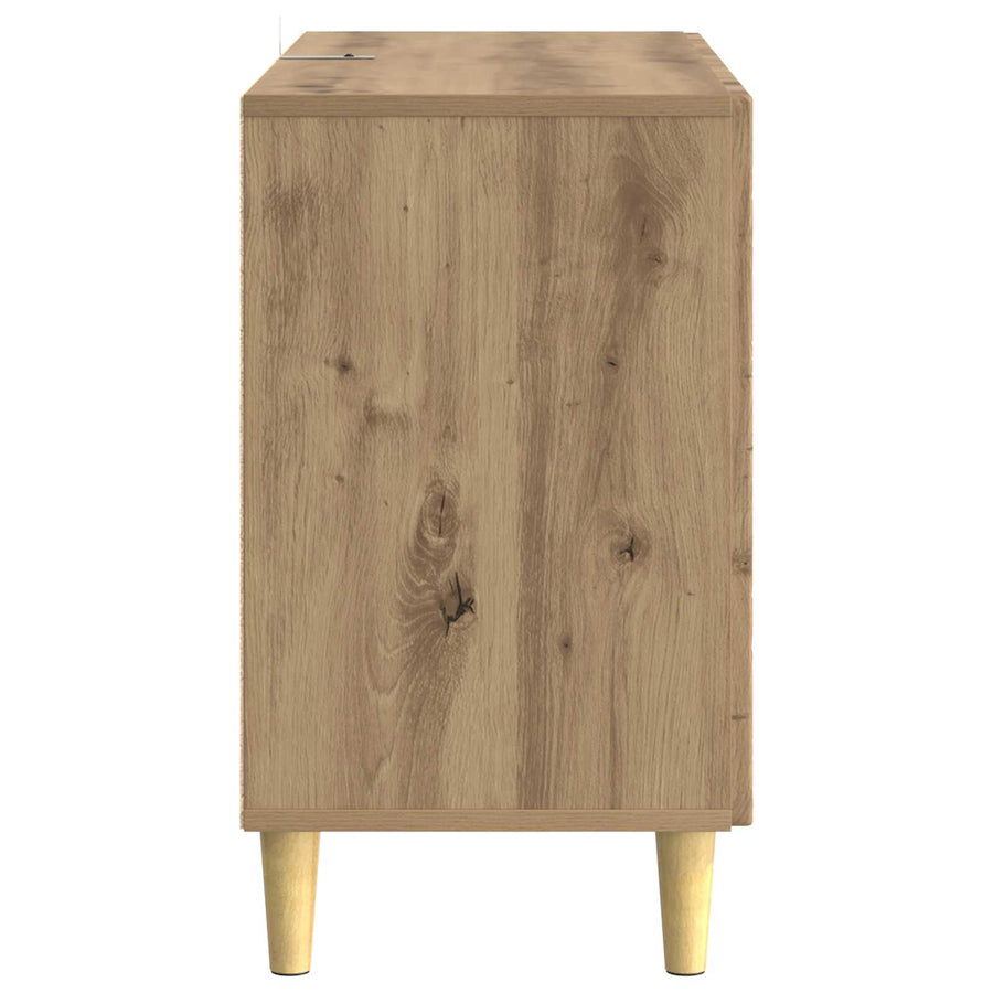 Dressoir Artisanaal eiken 89 x 34,5 x 60 cm Bewerkt hout
