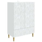 Dressoir 66x34,5x95 cm wit bewerkt hout
