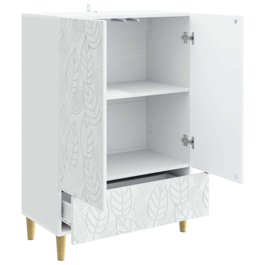 Dressoir Wit 66 x 34,5 x 95 cm Bewerkt hout