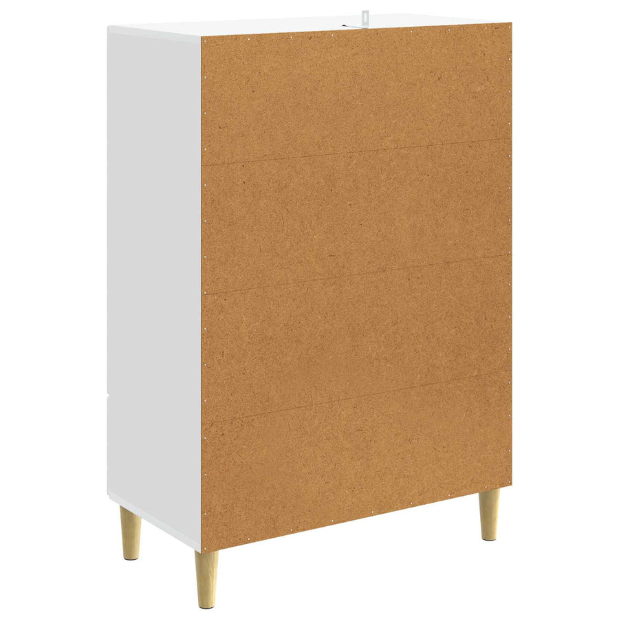 Dressoir Wit 66 x 34,5 x 95 cm Bewerkt hout