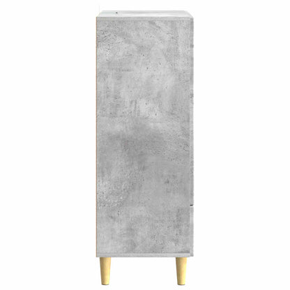 Dressoir Betongrijs 66 x 34,5 x 95 cm Bewerkt hout