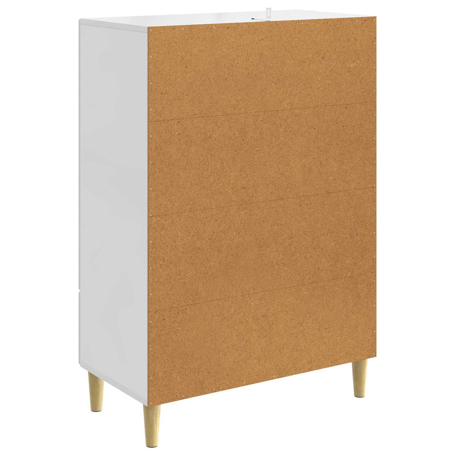 Dressoir Hoogglans Wit 66 x 34,5 x 95 cm Bewerkt hout