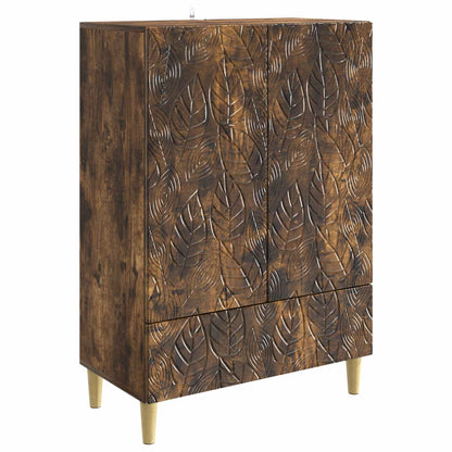 Dressoir Gerookt eiken 66 x 34,5 x 95 cm Bewerkt hout