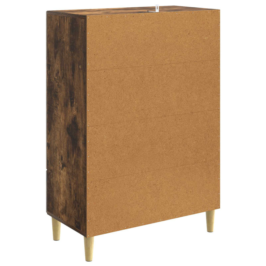 Dressoir Gerookt eiken 66 x 34,5 x 95 cm Bewerkt hout
