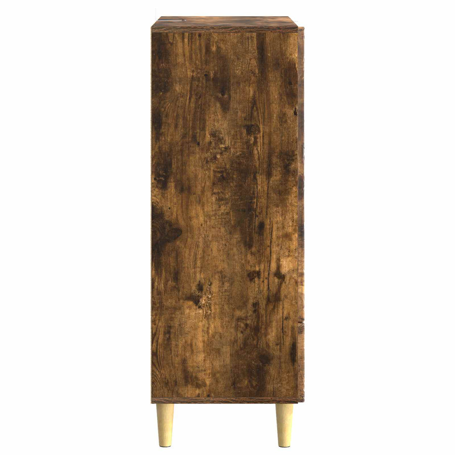 Dressoir Gerookt eiken 66 x 34,5 x 95 cm Bewerkt hout