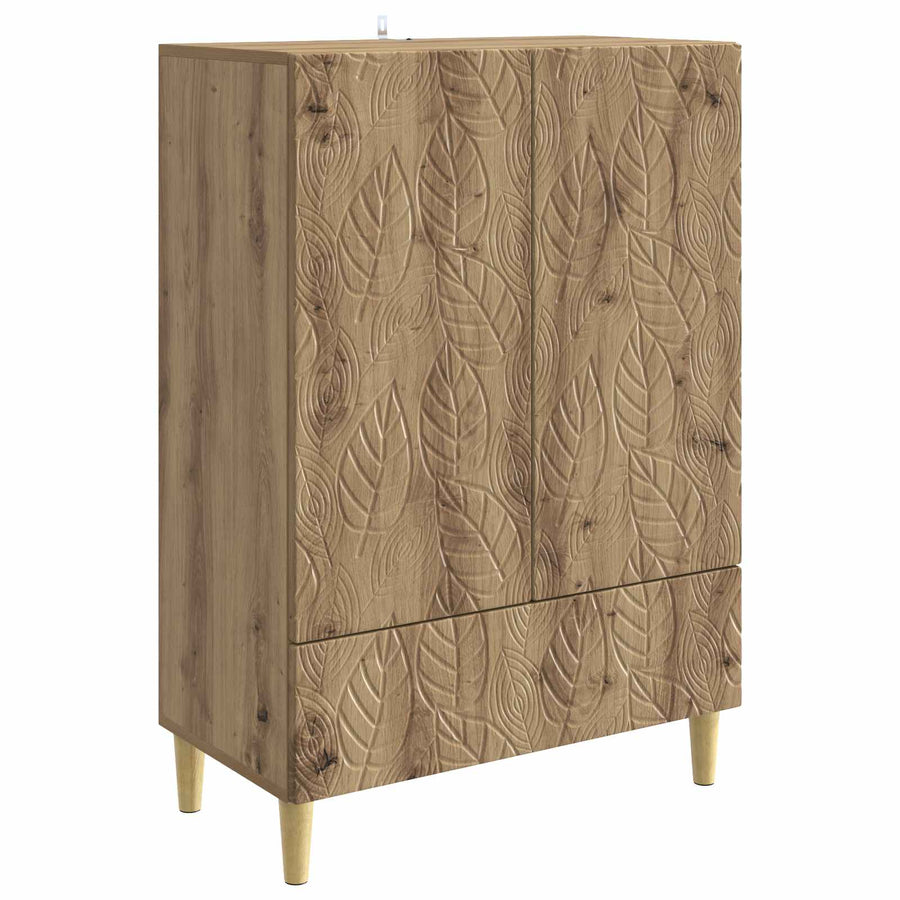 Dressoir Artisanaal eiken 66 x 34,5 x 95 cm Bewerkt hout