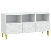 TV-kast 102x34,5x50 cm wit bewerkt hout