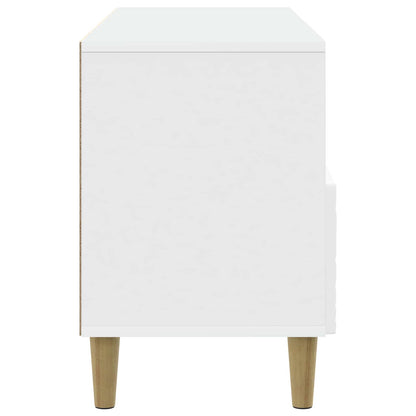 TV-kast 102 x 34,5 x 50 cm Wit Bewerkt hout