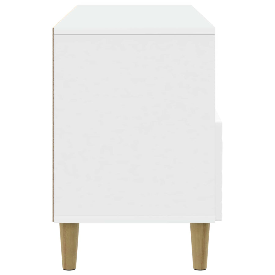 TV-kast 102 x 34,5 x 50 cm Wit Bewerkt hout