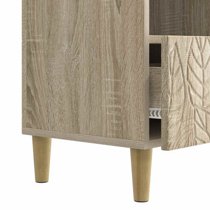 TV-kast 102 x 34,5 x 50 cm Sonoma Eiken Bewerkt hout