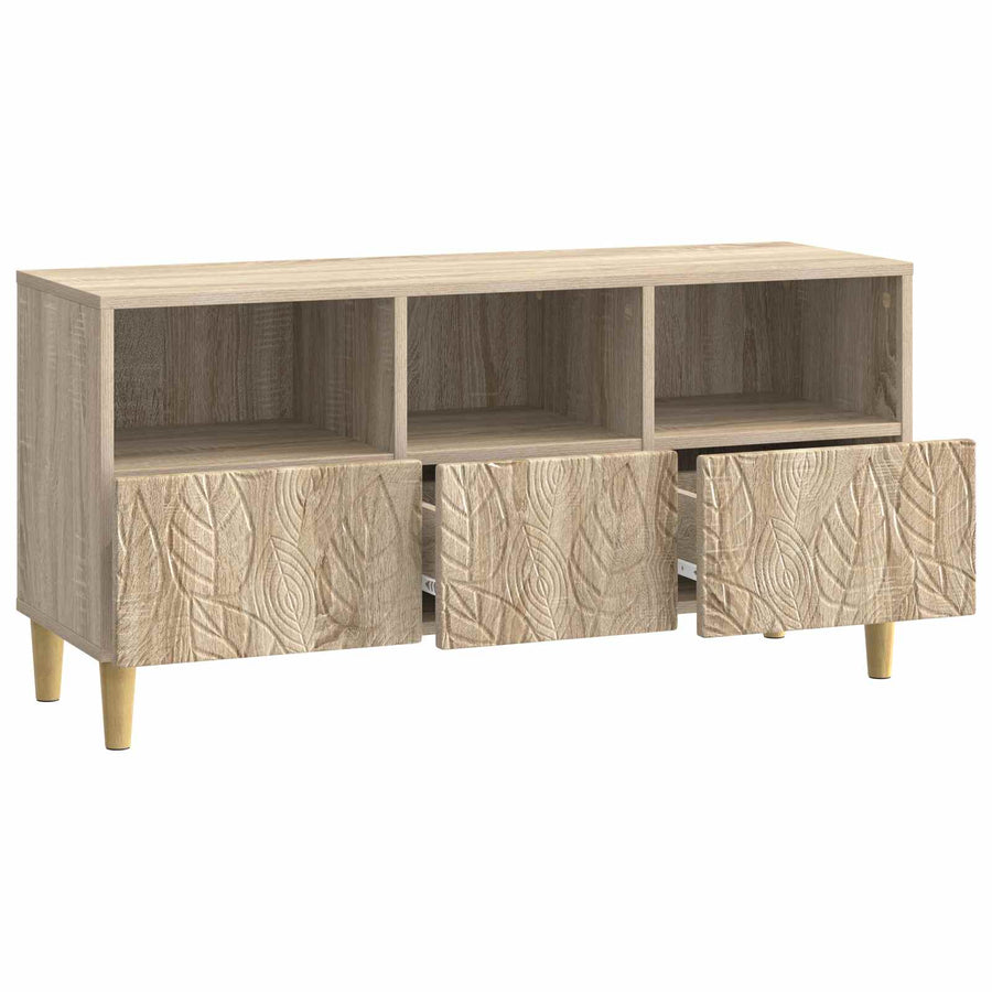 TV-kast 102 x 34,5 x 50 cm Sonoma Eiken Bewerkt hout