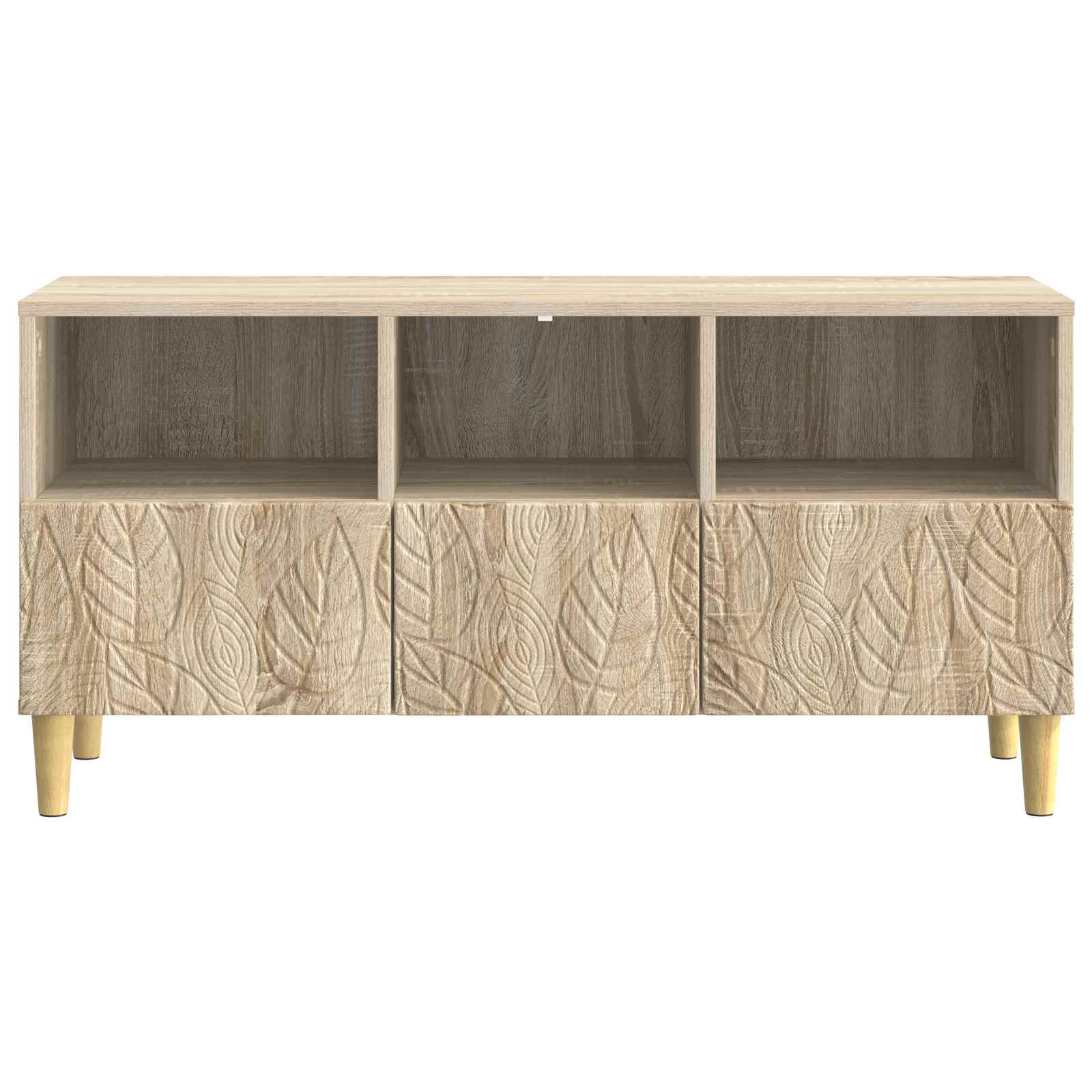 TV-kast 102 x 34,5 x 50 cm Sonoma Eiken Bewerkt hout