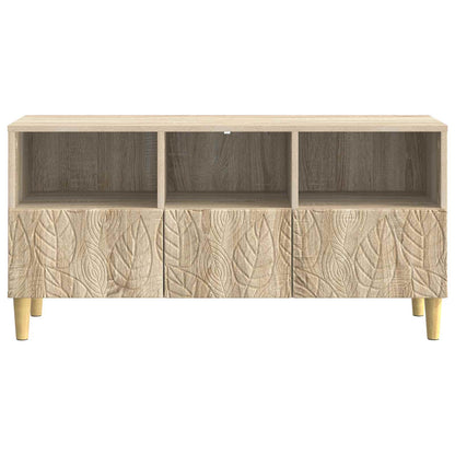 TV-kast 102 x 34,5 x 50 cm Sonoma Eiken Bewerkt hout