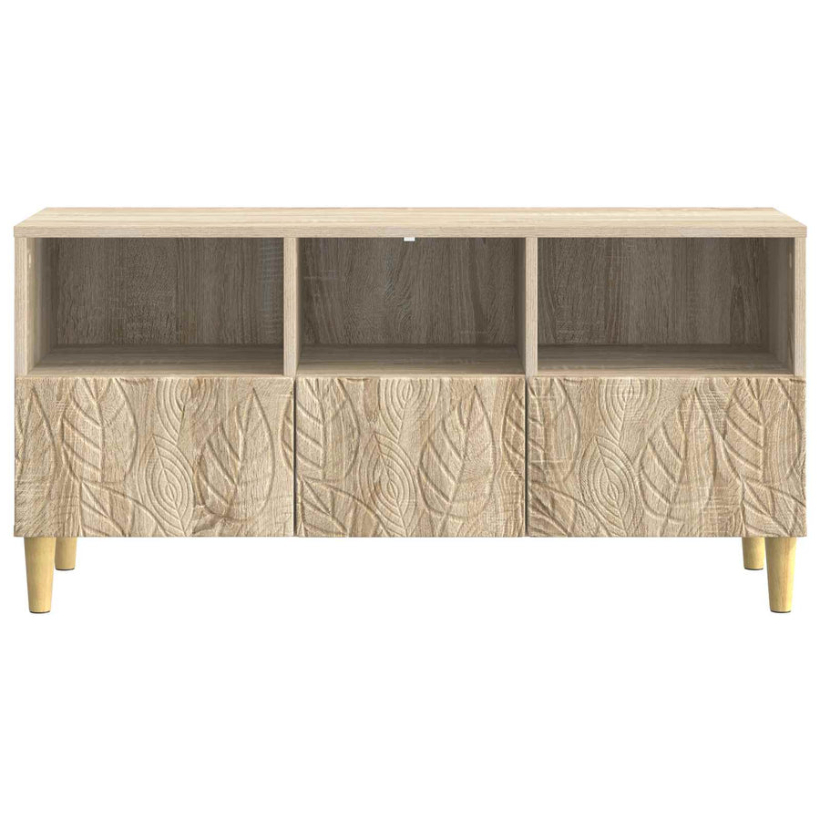 TV-kast 102 x 34,5 x 50 cm Sonoma Eiken Bewerkt hout