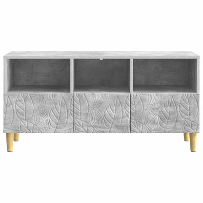 TV-kast 102 x 34,5 x 50 cm Betongrijs Bewerkt hout