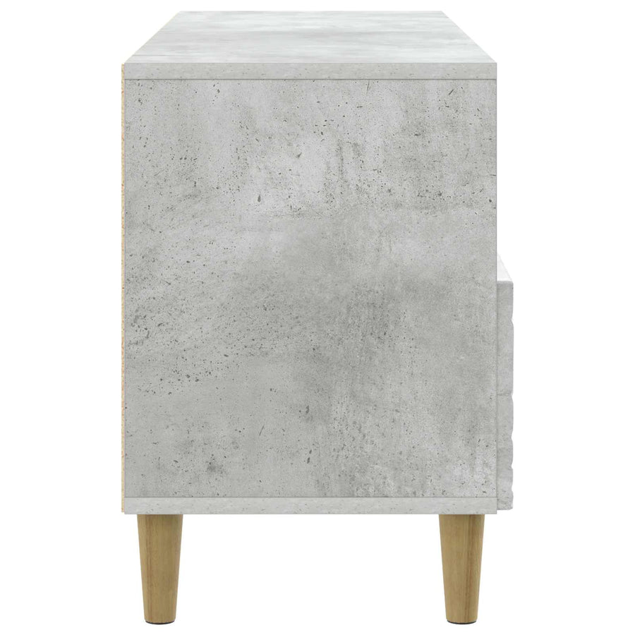 TV-kast 102 x 34,5 x 50 cm Betongrijs Bewerkt hout
