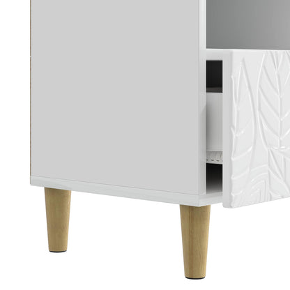 TV-kast 102 x 34,5 x 50 cm Hoogglans Wit Bewerkt hout