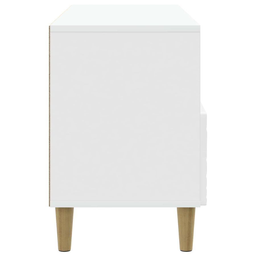 TV-kast 102 x 34,5 x 50 cm Hoogglans Wit Bewerkt hout