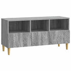 Tv-kast 102x34,5x50 cm grijs bewerkt hout