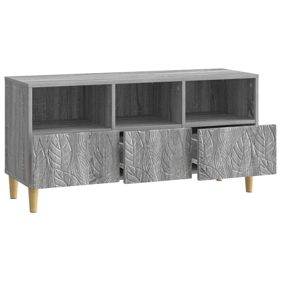 TV-kast 102 x 34,5 x 50 cm Grijs Sonoma Bewerkt hout