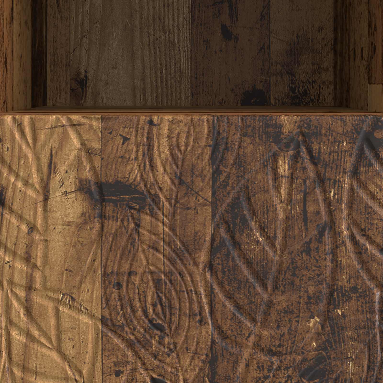 TV-kast 102 x 34,5 x 50 cm Oud hout Bewerkt hout