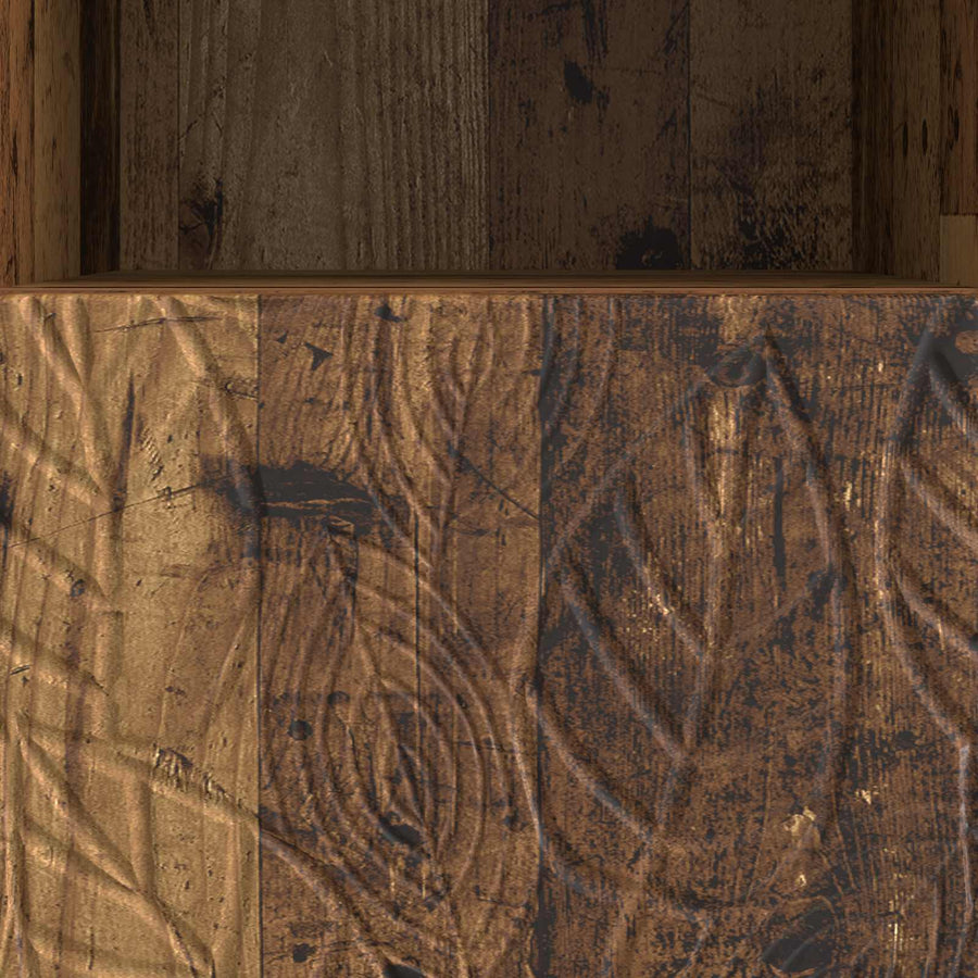 TV-kast 102 x 34,5 x 50 cm Oud hout Bewerkt hout