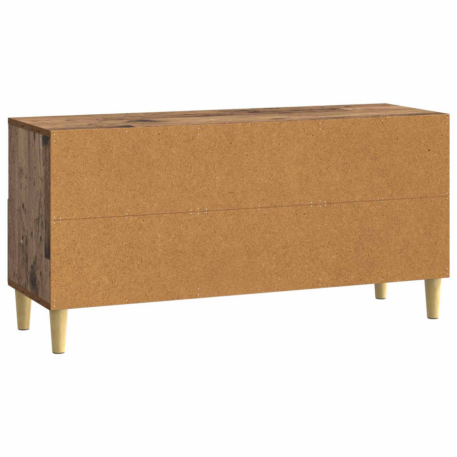 TV-kast 102 x 34,5 x 50 cm Oud hout Bewerkt hout