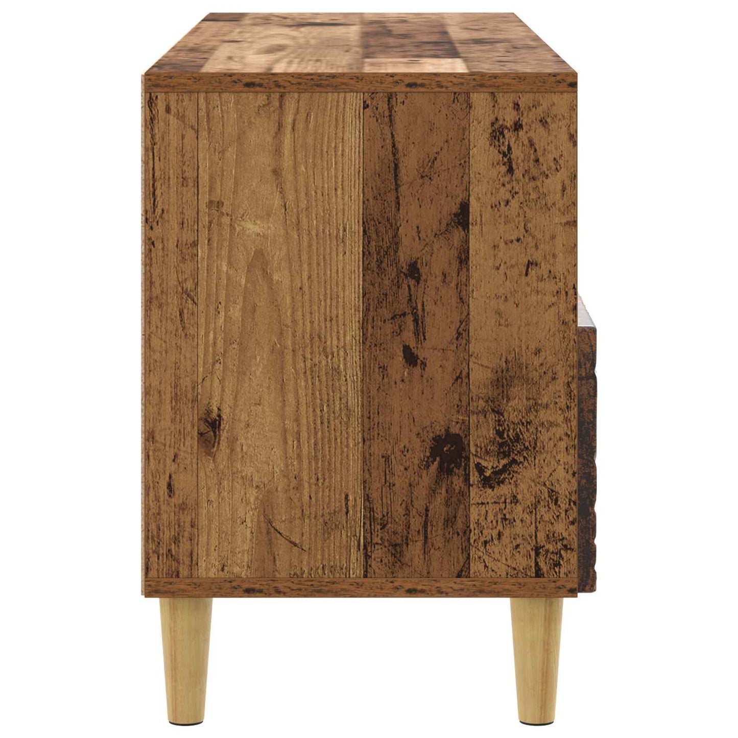 TV-kast 102 x 34,5 x 50 cm Oud hout Bewerkt hout