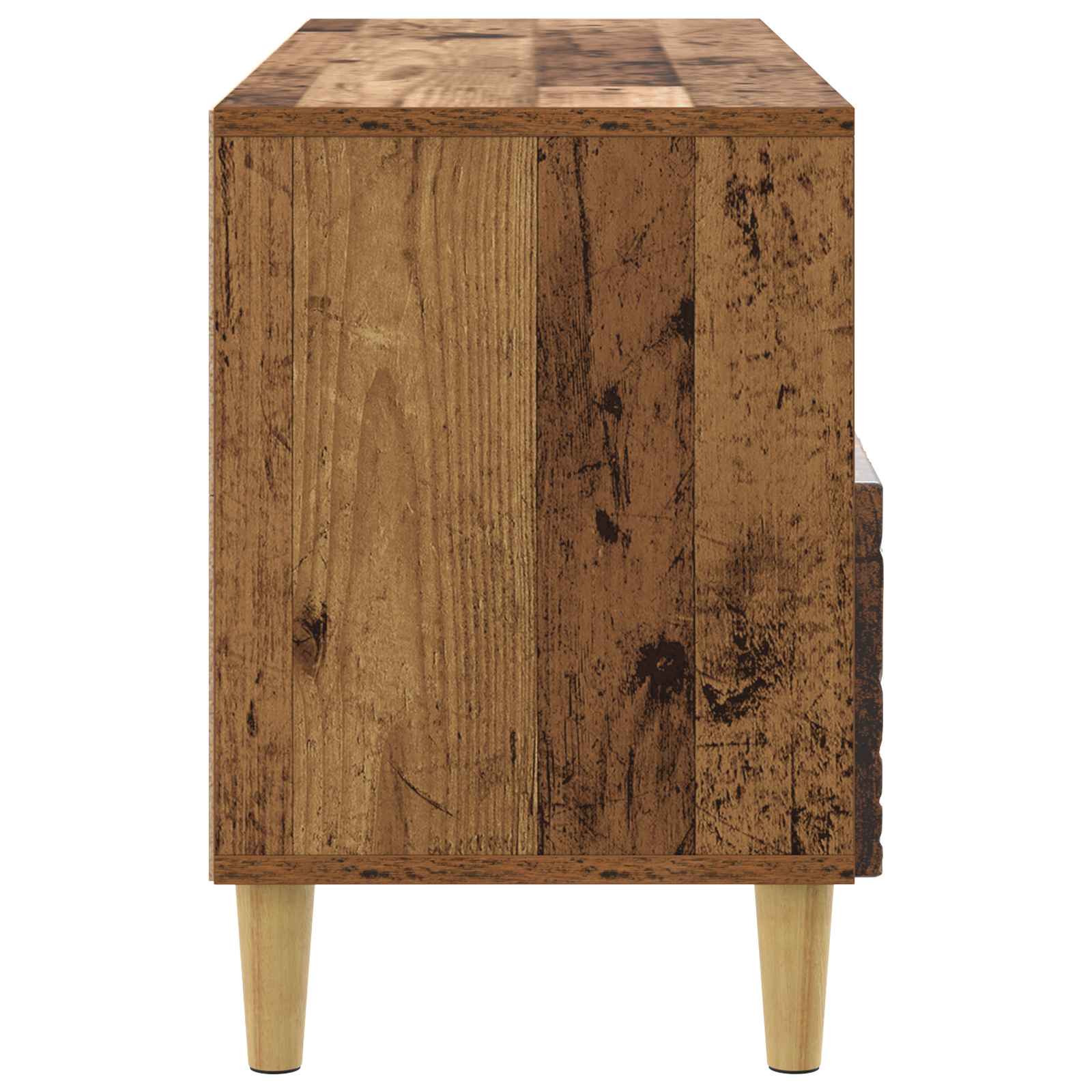 TV-kast 102 x 34,5 x 50 cm Oud hout Bewerkt hout