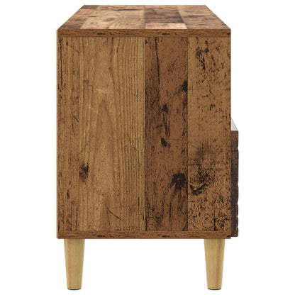 TV-kast 102 x 34,5 x 50 cm Oud hout Bewerkt hout