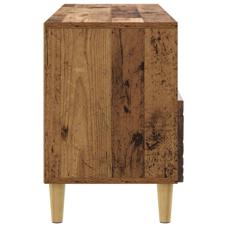 TV-kast 102 x 34,5 x 50 cm Oud hout Bewerkt hout