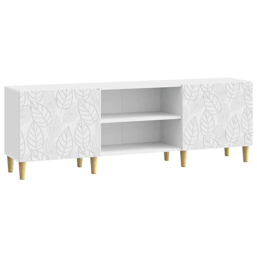 TV-kast 150 x 31 x 50 cm Wit Bewerkt hout