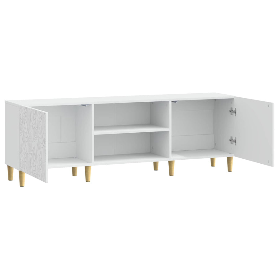 TV-kast 150 x 31 x 50 cm Wit Bewerkt hout