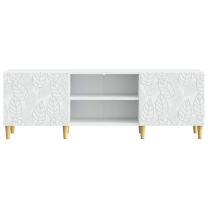 TV-kast 150 x 31 x 50 cm Wit Bewerkt hout