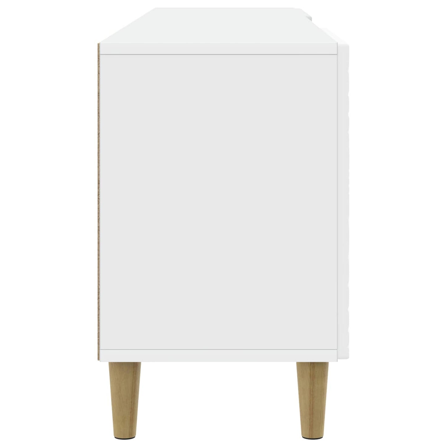 TV-kast 150 x 31 x 50 cm Wit Bewerkt hout