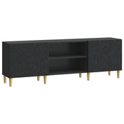 Tv-kast 150x31x50 cm zwart bewerkt hout
