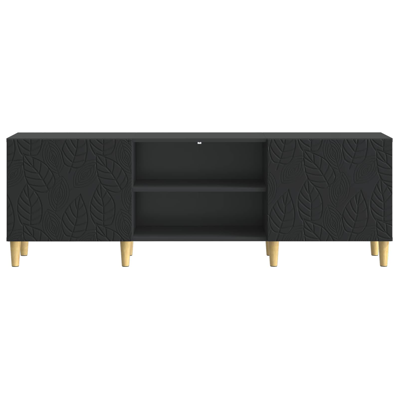 TV-kast 150 x 31 x 50 cm Zwart Bewerkt hout