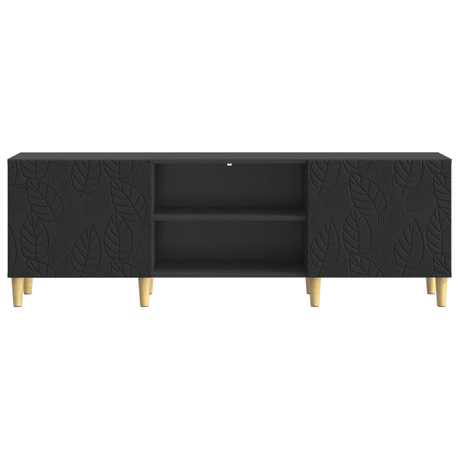 TV-kast 150 x 31 x 50 cm Zwart Bewerkt hout