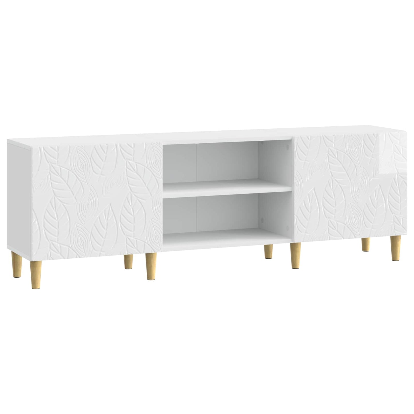 TV-kast 150 x 31 x 50 cm Hoogglans Wit Bewerkt hout