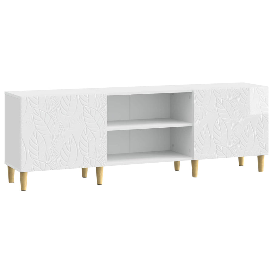 TV-kast 150 x 31 x 50 cm Hoogglans Wit Bewerkt hout