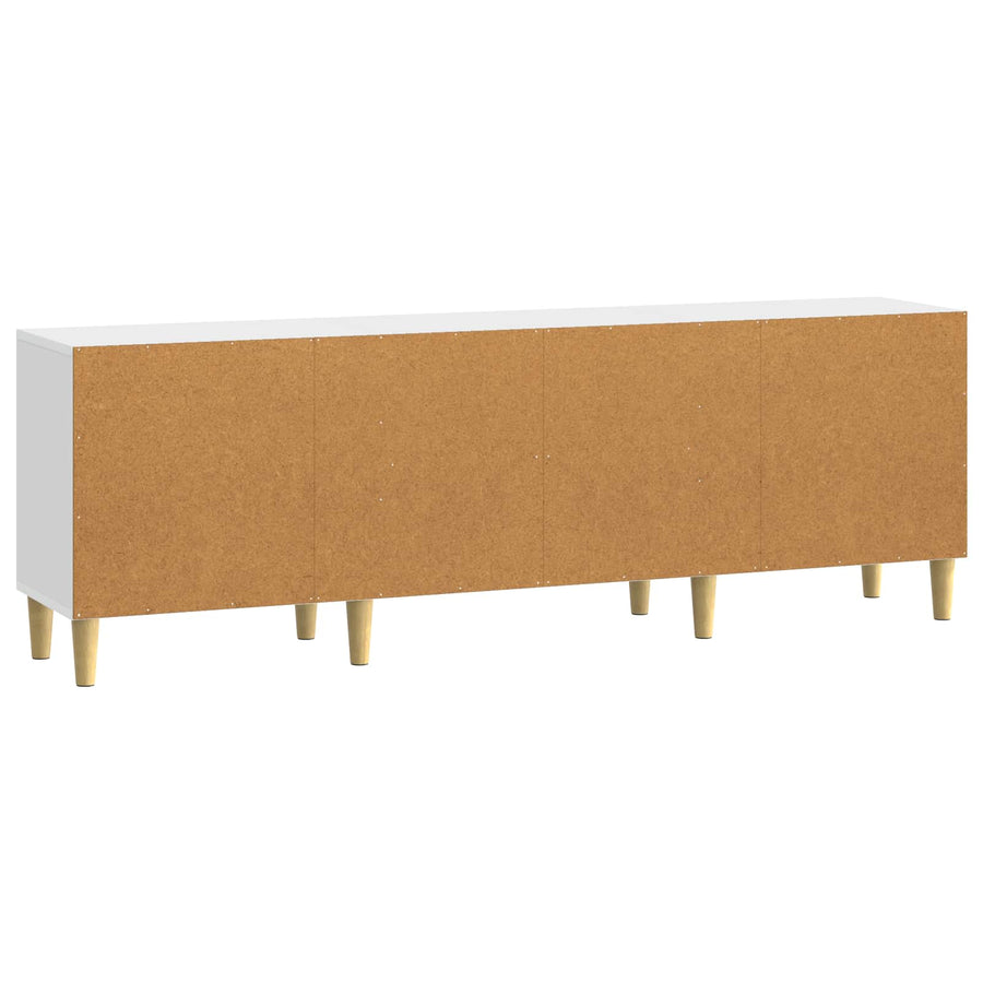 TV-kast 150 x 31 x 50 cm Hoogglans Wit Bewerkt hout