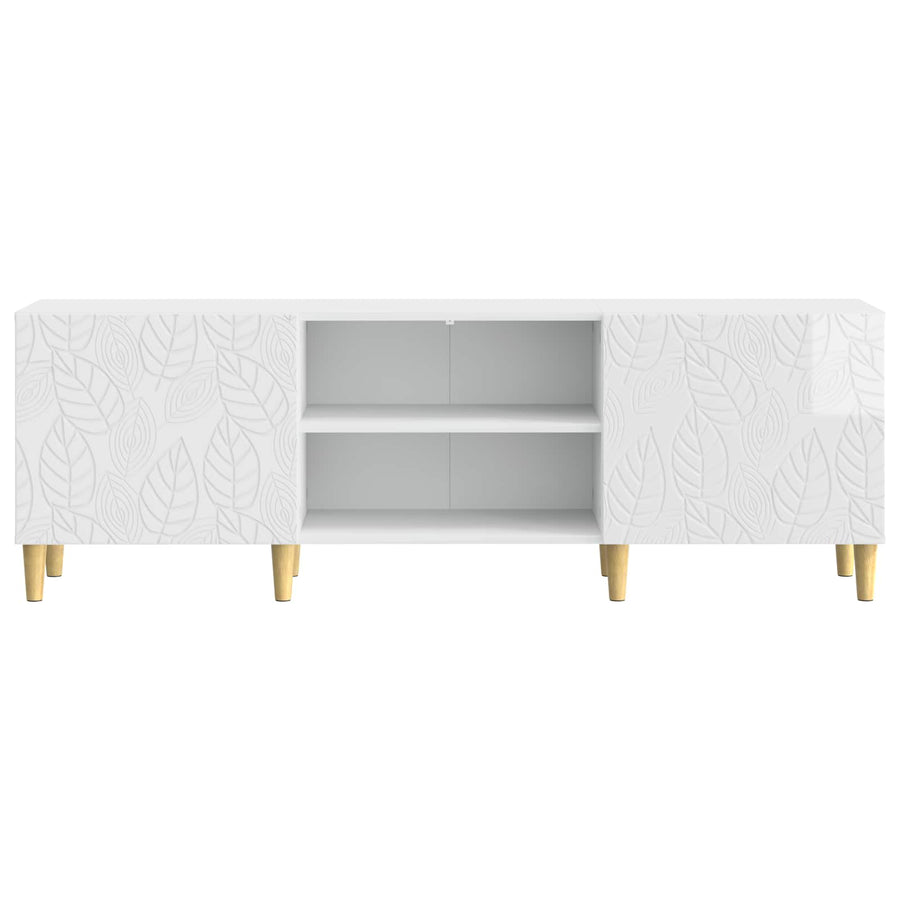 TV-kast 150 x 31 x 50 cm Hoogglans Wit Bewerkt hout