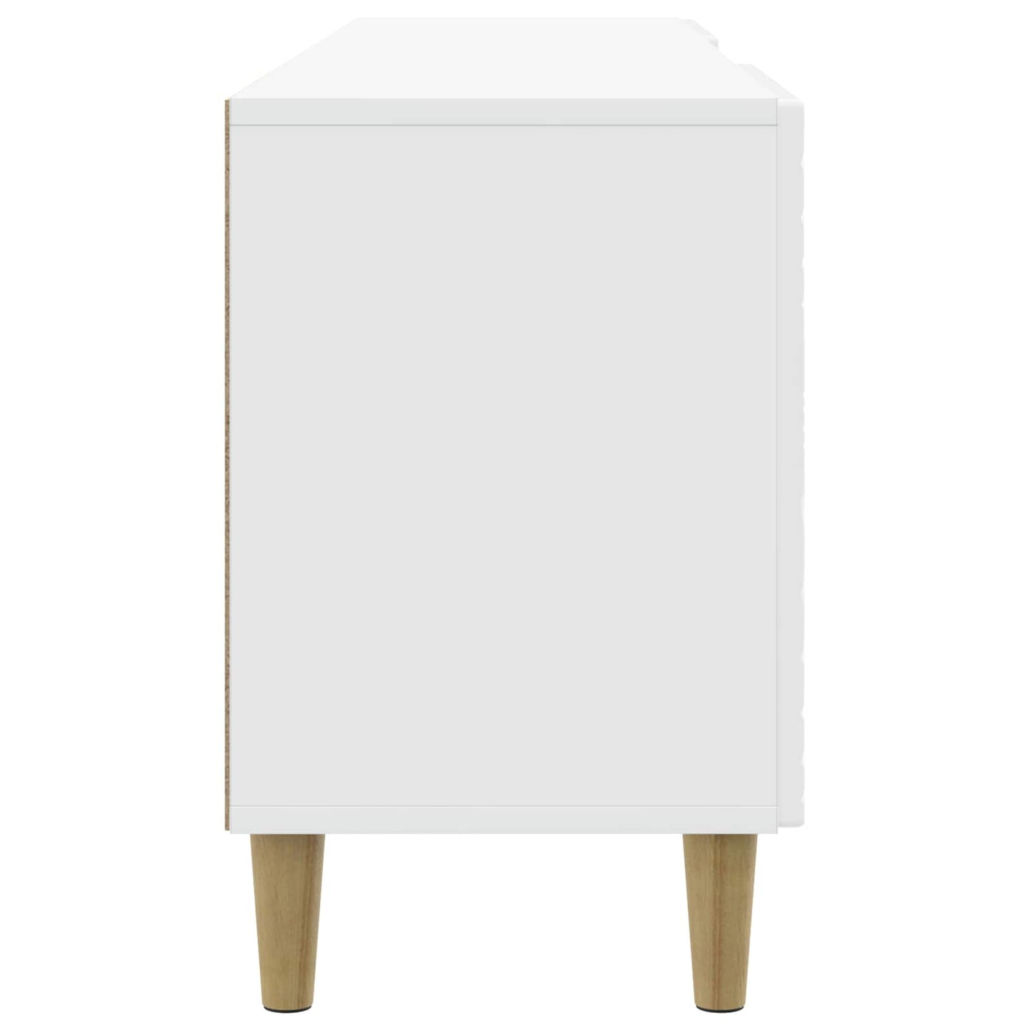 TV-kast 150 x 31 x 50 cm Hoogglans Wit Bewerkt hout