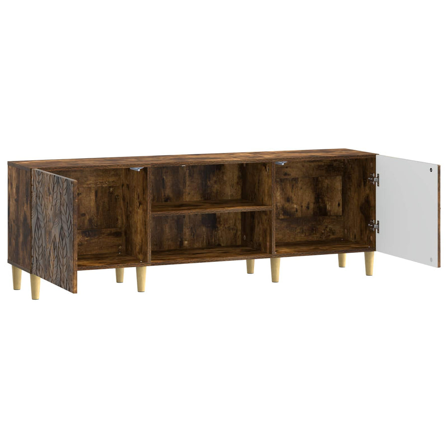 TV-kast 150 x 31 x 50 cm Gerookt eiken Bewerkt hout