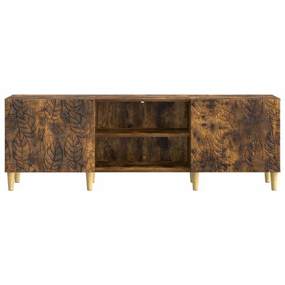 TV-kast 150 x 31 x 50 cm Gerookt eiken Bewerkt hout